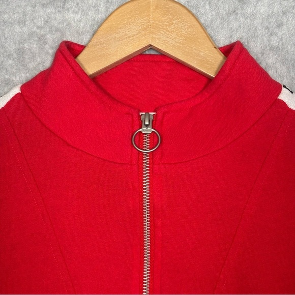 Victoria's Secret Pink Y2K 1/4 Zip Sweatshirt Top-Red-Women Size Medium - Picture 3 of 6